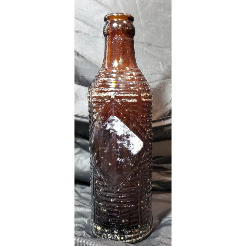 Orange Crush Brown Insulated Glass Bottle 1940s Prichard AL Rare Vintage Soda